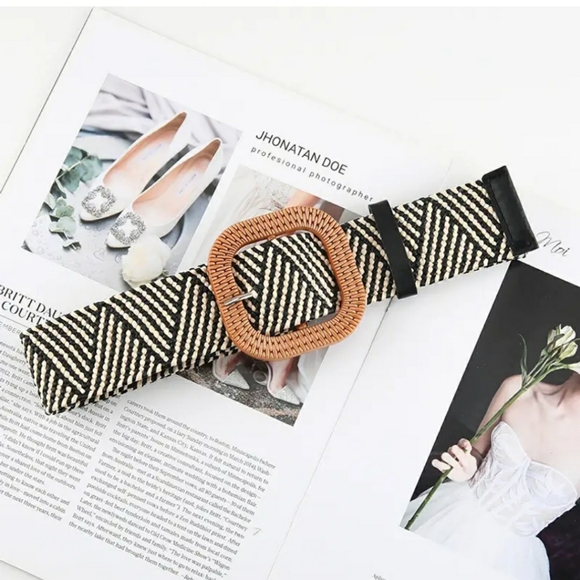 Boho Square Buckle Belt - Picture 2 of 6